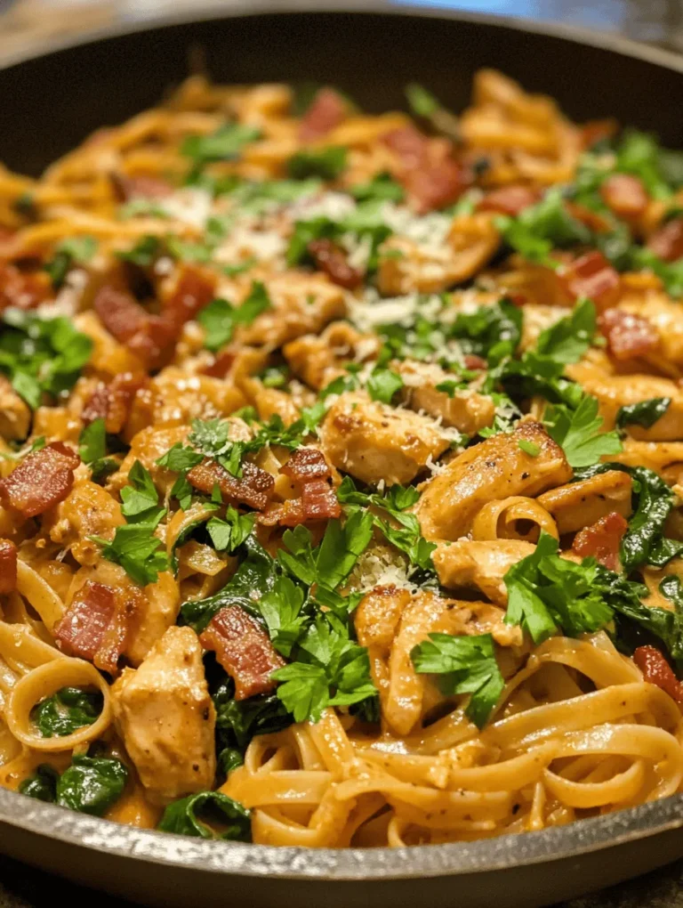 When it comes to comfort food, few dishes can rival the richness and satisfaction of creamy chicken and bacon pasta. This dish effortlessly combines the heartiness of chicken and the smoky flavor of bacon, all enveloped in a luscious, creamy sauce that clings to every strand of fettuccine. Whether you're hosting a family dinner, preparing for a gathering with friends, or enjoying a quiet night in, this creamy chicken and bacon pasta is the epitome of indulgence.