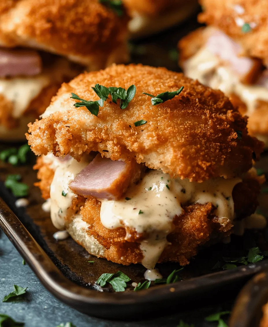 If you're looking to elevate your appetizer game or add a unique twist to your next gathering, Chicken Cordon Bleu Sliders might just be the perfect dish for you. These sliders bring together the beloved flavors of the classic Chicken Cordon Bleu—succulent chicken, savory ham, and rich melted cheese—into a fun and shareable format. Perfect for parties, game days, or even a cozy family dinner, sliders are a versatile dish that can cater to various tastes and occasions.