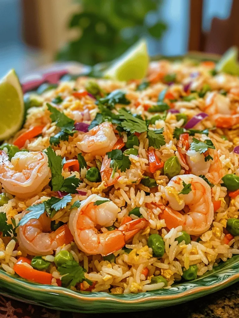 Transport your taste buds to a tropical paradise with our Tropical Shrimp Fried Rice Delight. This vibrant dish combines the succulent flavor of shrimp with the aromatic essence of jasmine rice, creating a culinary experience that is as delightful as it is satisfying. Whether you are preparing a quick weeknight dinner or hosting a lively gathering with friends and family, this recipe is not only easy to prepare but also brimming with nutrition and flavor.