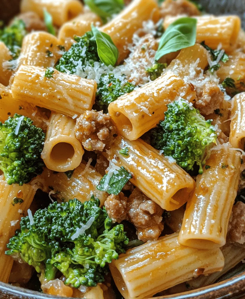 To create a truly delightful pasta dish, it is essential to select high-quality ingredients. Each component contributes to the overall flavor profile and nutritional value of the meal. Let’s explore the key ingredients that make up Broccoli & Sausage Pasta Delight.