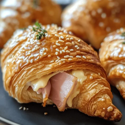 Croissants have long been a beloved staple in bakeries around the world, celebrated for their buttery, flaky texture and versatility. Their popularity has inspired countless creative recipes, ranging from sweet to savory, making them a go-to choice for any meal of the day. Among these delightful creations, the Savory Ham & Cheese Croissant Delight stands out as a perfect fusion of flavors and textures, delivering a satisfying experience for both the palate and the senses.