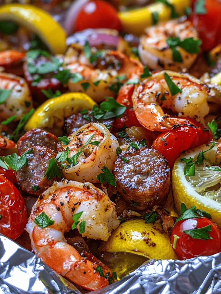 The first step to crafting a delicious garlic shrimp and sausage foil pack is to understand the key ingredients that make this recipe shine. The star components include shrimp, smoked sausage, garlic, and an array of fresh vegetables. Let’s delve deeper into each of these ingredients and their significance in the dish.