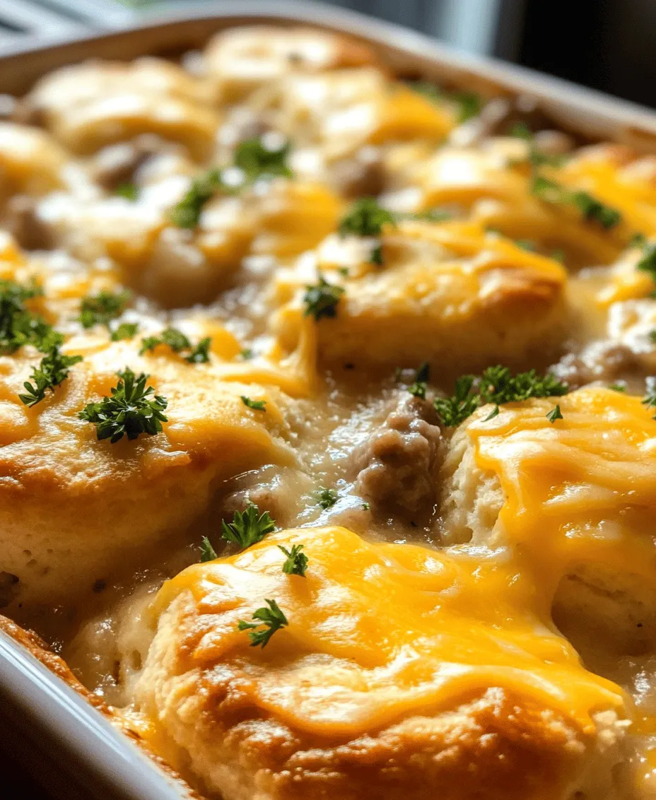 There's something undeniably comforting about a warm, hearty meal that brings back memories of family gatherings and cozy mornings. Enter the Savory Biscuits and Gravy Bake—a quintessential dish that epitomizes comfort food. This delightful recipe combines flaky, buttery biscuits smothered in a rich, creamy sausage gravy, creating a culinary experience that is both satisfying and indulgent. Whether you're serving it for breakfast, brunch, or even dinner, this dish is sure to be a hit with family and friends.