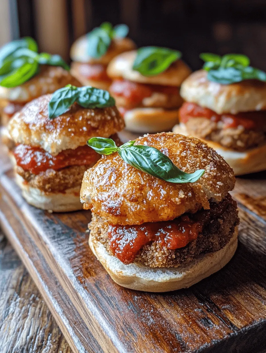 To create mouthwatering Chicken Parmesan Sliders, it’s essential to understand the role of each ingredient in the recipe. Each component contributes not only to the flavor but also to the texture and overall appeal of the dish. Here’s a detailed breakdown of what you’ll need: