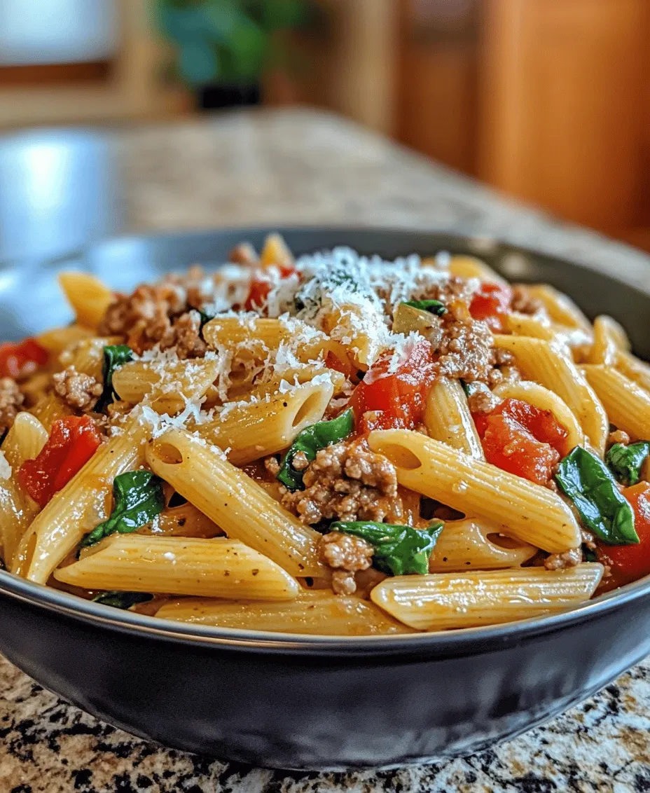 Are you searching for a delicious and satisfying meal that can be prepared in a single pot? Look no further than our One Pot Spicy Sausage Pasta Delight! This dish combines the robust flavors of spicy Italian sausage with fresh vegetables, creating a mouthwatering experience that will please even the most discerning palate. The beauty of this recipe lies not only in its bold taste but also in its convenience—ideal for busy weeknights or when you simply want to whip up something quick without the hassle of multiple pots and pans.