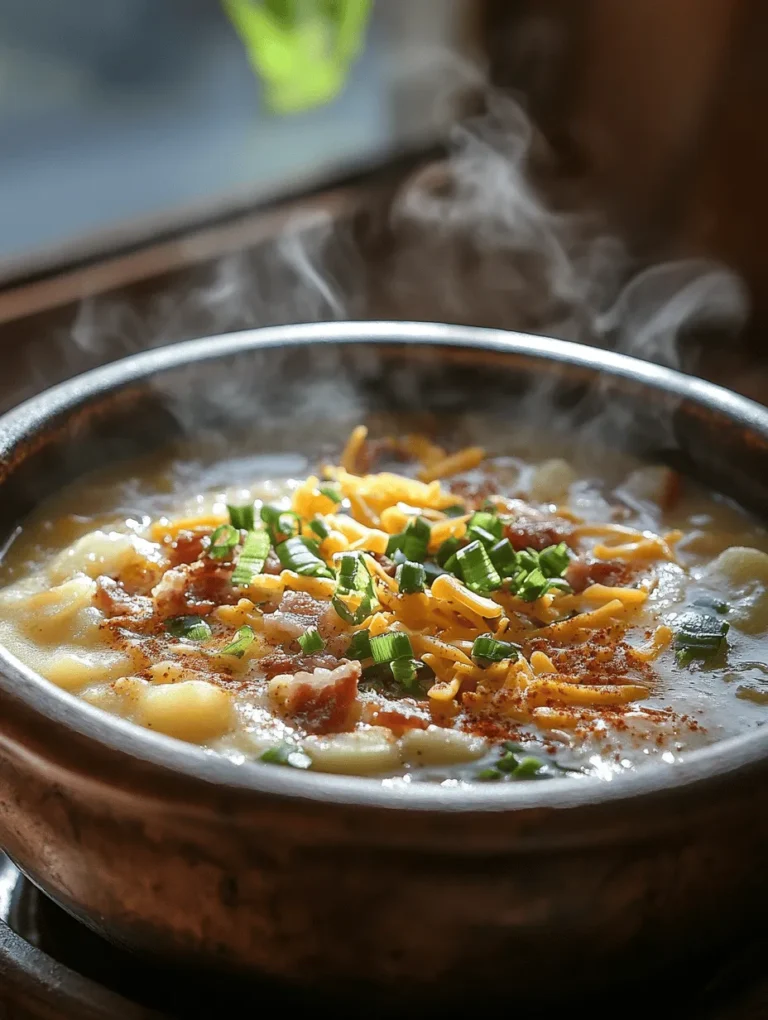 As the chilly winds of winter make their way into our lives, there's nothing quite like a bowl of loaded baked potato soup to warm the soul. This delightful dish captures the essence of comfort food, combining the heartiness of baked potatoes with a rich, creamy broth that soothes and satisfies. Loaded baked potato soup is more than just a meal; it’s a cozy hug in a bowl, perfect for those cold days when you crave something hearty and nourishing.