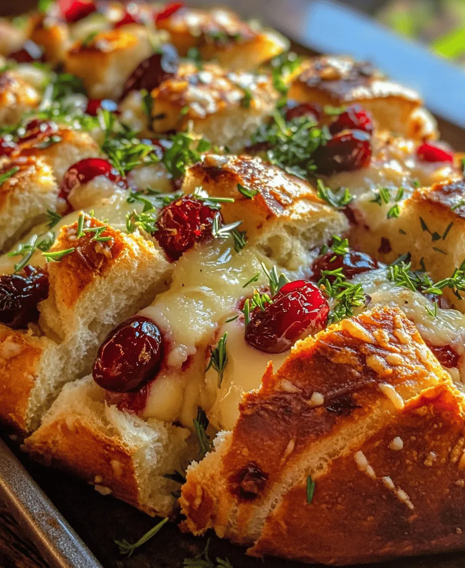 As the festive season approaches, the search for the perfect crowd-pleasing dish becomes a delightful mission. If you’re looking for a recipe that combines warmth, comfort, and a touch of elegance, look no further than Cranberry Brie Sourdough Pull-Apart Bread. This irresistible dish not only captures the essence of the holidays but also serves as a beautiful centerpiece for gatherings, holiday parties, or cozy family dinners. The combination of tart cranberries, creamy Brie cheese, and crusty sourdough creates a symphony of flavors that tantalizes the taste buds, making it an instant favorite among guests.