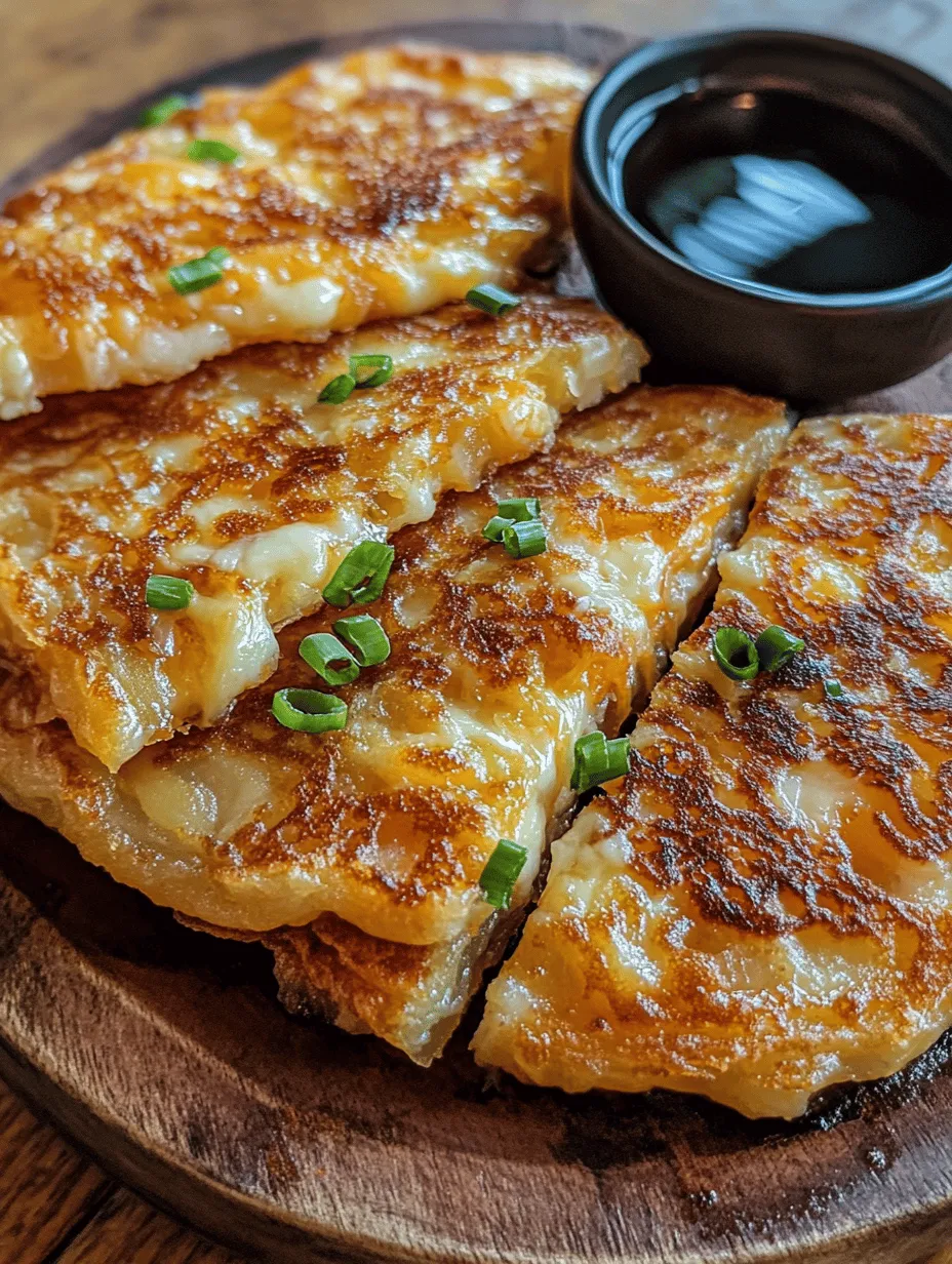 Have you ever craved a dish that feels like a warm hug, combining the comfort of familiar flavors with an exciting twist? Look no further than Korean Potato and Cheese Pancakes, a delightful fusion dish that has won the hearts of food enthusiasts around the globe. This beloved Korean street food, known as "Gamja-jeon," marries the humble potato with the gooey richness of cheese, creating pancakes that are crispy on the outside and irresistibly cheesy on the inside.