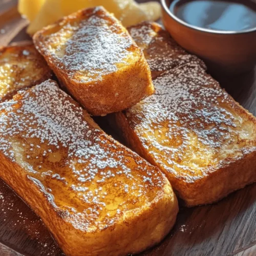 French toast is a breakfast staple beloved by many, celebrated for its warm, comforting flavors and the delightful aroma that wafts through the kitchen as it cooks. Whether enjoyed on a lazy Sunday morning or served at a festive brunch gathering, this dish brings a sense of nostalgia and comfort. However, if you're looking to elevate this classic breakfast option, look no further than the Cinnamon French Toast Sticks.