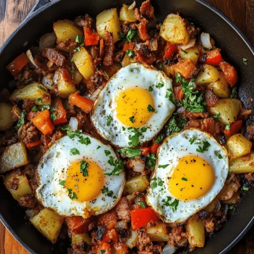 Breakfast hashes have become a beloved staple in many households, celebrated for their hearty nature and incredible versatility. These one-pan meals make for a comforting start to the day or a satisfying brunch option for gatherings with family and friends. At the heart of our Chorizo Breakfast Hash are three star ingredients: spicy chorizo, savory bacon, and golden smashed potatoes. Each element contributes to a dish that is not only filling but also packed with flavor.