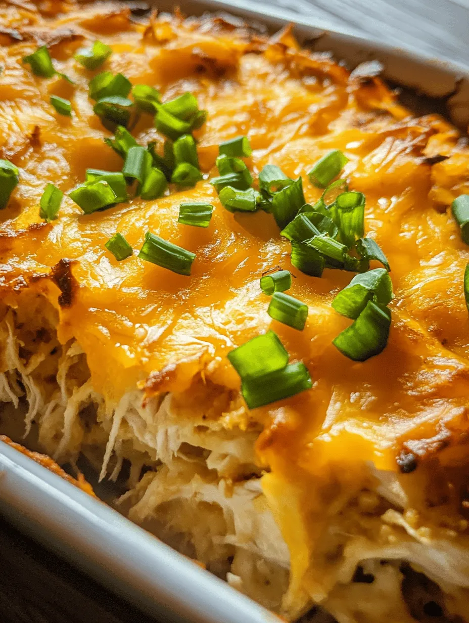 In the realm of comfort food, few dishes can compete with the hearty and satisfying nature of a Cheesy Chicken Hash Brown Casserole. This delightful recipe combines tender chicken, crispy hash browns, and a rich blend of creamy ingredients, all topped with melted cheese to create a dish that is perfect for any meal. The creamy texture and savory flavors make it an ideal choice for family dinners, potlucks, or even brunch gatherings. Whether you are looking for a quick weeknight dinner or a comforting breakfast option, this casserole is sure to please. In this article, we will explore the recipe in detail, including its ingredients, preparation steps, and tips for perfecting it.