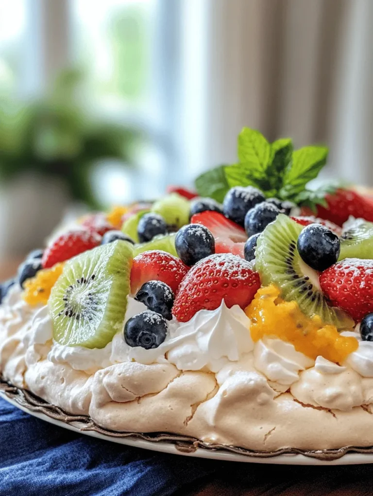 Pavlova is a stunning dessert that has captured the hearts of many with its delicate structure and tantalizing flavor. Named after the famous Russian ballerina Anna Pavlova, this dessert is believed to have originated in either Australia or New Zealand in the early 20th century. The exact origins remain a matter of spirited debate between the two countries, but what is universally accepted is Pavlova's status as a beloved treat, especially during festive occasions such as Easter.
