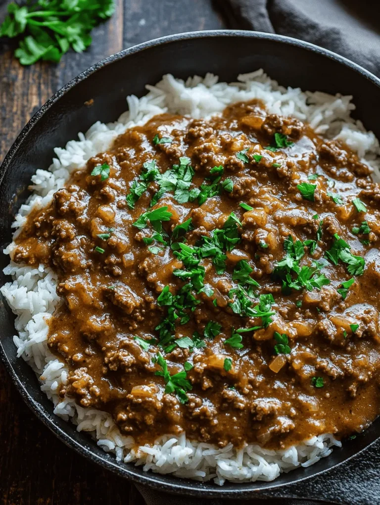 Hamburger Gravy Delight is the epitome of comfort food, a dish that warms both the heart and the soul. This hearty meal combines savory ground beef with a rich, creamy gravy, creating a satisfying experience that is perfect for any family dinner. The appeal of Hamburger Gravy Delight lies not just in its delicious flavor, but also in its simplicity and adaptability. This dish can be whipped up quickly on a busy weeknight or savored during a leisurely Sunday dinner, making it a staple in many households.