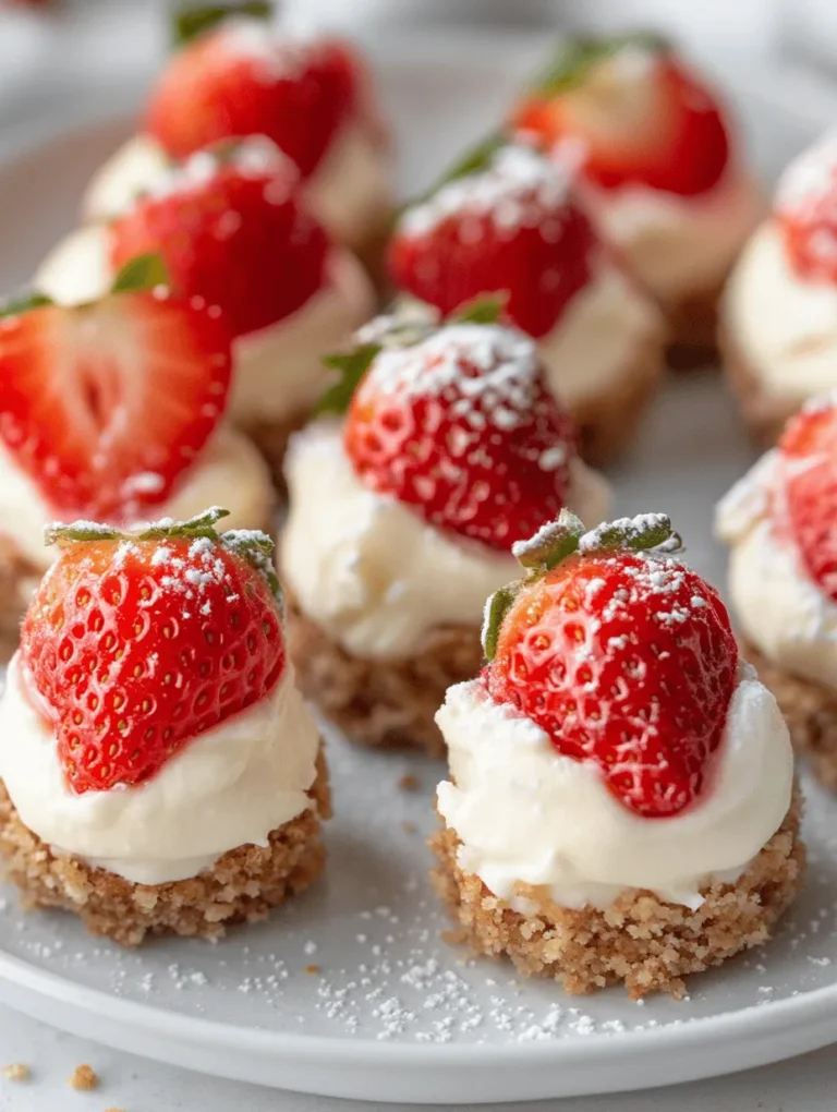 If you're searching for a dessert that perfectly balances rich flavors and delightful textures, look no further than Strawberry Cheesecake Crunch Bites. This indulgent treat combines the tangy creaminess of cheesecake with the refreshing sweetness of strawberries, all while incorporating a satisfying crunch that takes each bite to the next level. These bite-sized delights are not only visually appealing but also incredibly easy to prepare, making them a favorite among dessert lovers.