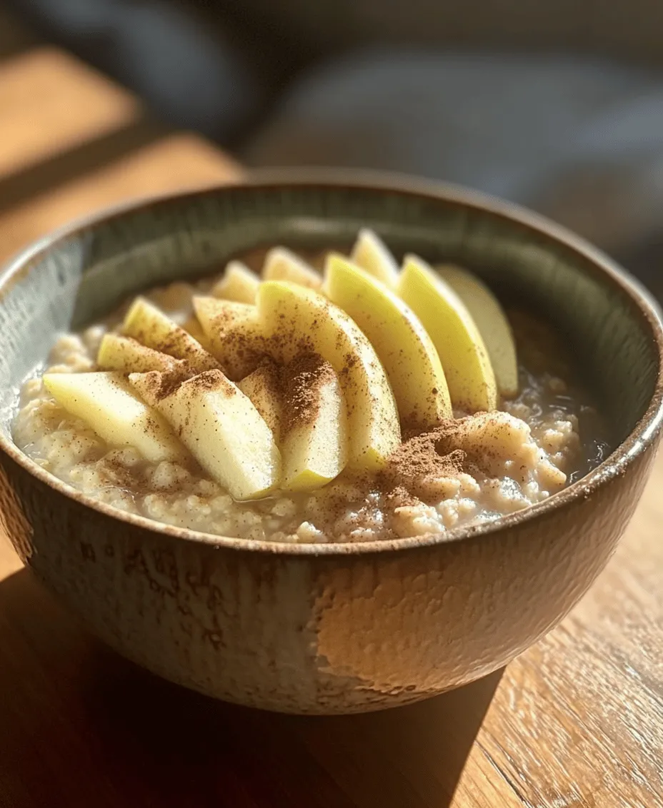 In today's fast-paced world, finding a nutritious breakfast that is both satisfying and easy to prepare can often feel like an uphill battle. Many people find themselves rushing through their mornings, grabbing whatever is convenient rather than what is truly nourishing. Enter Apple Cinnamon Oatmeal Porridge—a delightful and wholesome solution that strikes the perfect balance between taste, nutrition, and convenience. This comforting dish combines the hearty goodness of oats with the tart sweetness of fresh apples and the warm embrace of cinnamon, creating a breakfast that not only warms the heart but also fuels the body for a productive day ahead.