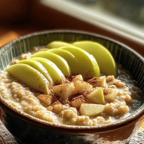 In today's fast-paced world, finding a nutritious breakfast that is both satisfying and easy to prepare can often feel like an uphill battle. Many people find themselves rushing through their mornings, grabbing whatever is convenient rather than what is truly nourishing. Enter Apple Cinnamon Oatmeal Porridge—a delightful and wholesome solution that strikes the perfect balance between taste, nutrition, and convenience. This comforting dish combines the hearty goodness of oats with the tart sweetness of fresh apples and the warm embrace of cinnamon, creating a breakfast that not only warms the heart but also fuels the body for a productive day ahead.