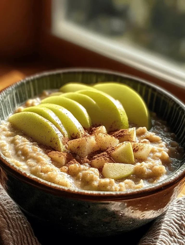 In today's fast-paced world, finding a nutritious breakfast that is both satisfying and easy to prepare can often feel like an uphill battle. Many people find themselves rushing through their mornings, grabbing whatever is convenient rather than what is truly nourishing. Enter Apple Cinnamon Oatmeal Porridge—a delightful and wholesome solution that strikes the perfect balance between taste, nutrition, and convenience. This comforting dish combines the hearty goodness of oats with the tart sweetness of fresh apples and the warm embrace of cinnamon, creating a breakfast that not only warms the heart but also fuels the body for a productive day ahead.