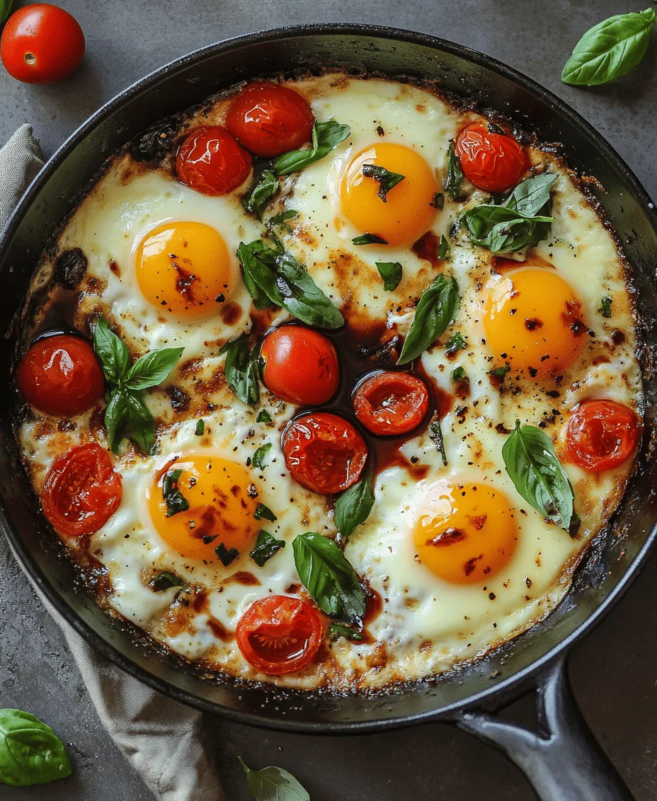 The Caprese Baked Eggs recipe is an exciting culinary creation that brings a delightful twist to the classic Italian Caprese salad. This dish not only tantalizes the taste buds with its vibrant flavors but also serves as a nutritious option for breakfast, brunch, or a light dinner. Imagine the rich, creamy texture of baked eggs paired with the freshness of ripe cherry tomatoes, fragrant basil, and gooey mozzarella cheese. It’s a perfect harmony of flavors that captures the essence of Italian cuisine in each bite.