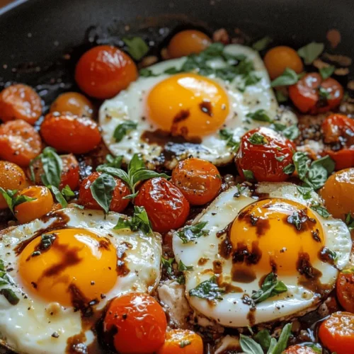 The Caprese Baked Eggs recipe is an exciting culinary creation that brings a delightful twist to the classic Italian Caprese salad. This dish not only tantalizes the taste buds with its vibrant flavors but also serves as a nutritious option for breakfast, brunch, or a light dinner. Imagine the rich, creamy texture of baked eggs paired with the freshness of ripe cherry tomatoes, fragrant basil, and gooey mozzarella cheese. It’s a perfect harmony of flavors that captures the essence of Italian cuisine in each bite.