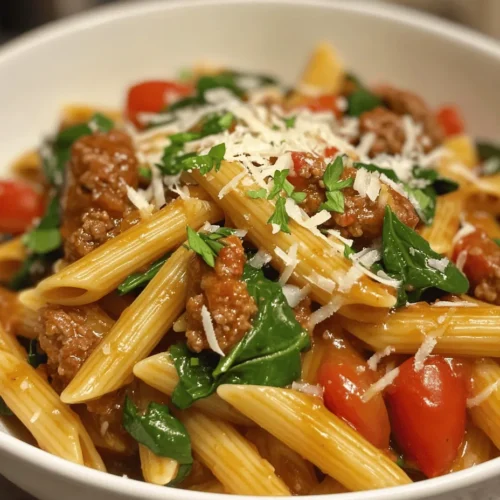 If you're in search of a quick and delicious dinner option that combines sweet, savory, and slightly spicy flavors, look no further than the Sticky Honey Garlic Sausage Pasta Skillet. This one-pan dish is not only simple to prepare but also delivers a burst of flavors that will satisfy even the pickiest eaters. Imagine succulent pieces of sausage coated in a sticky honey garlic sauce, perfectly mingling with al dente pasta and an array of vibrant vegetables. It's a meal that can be whipped up in under 30 minutes, making it an ideal choice for busy weeknights when you're short on time but still crave something hearty and delicious.