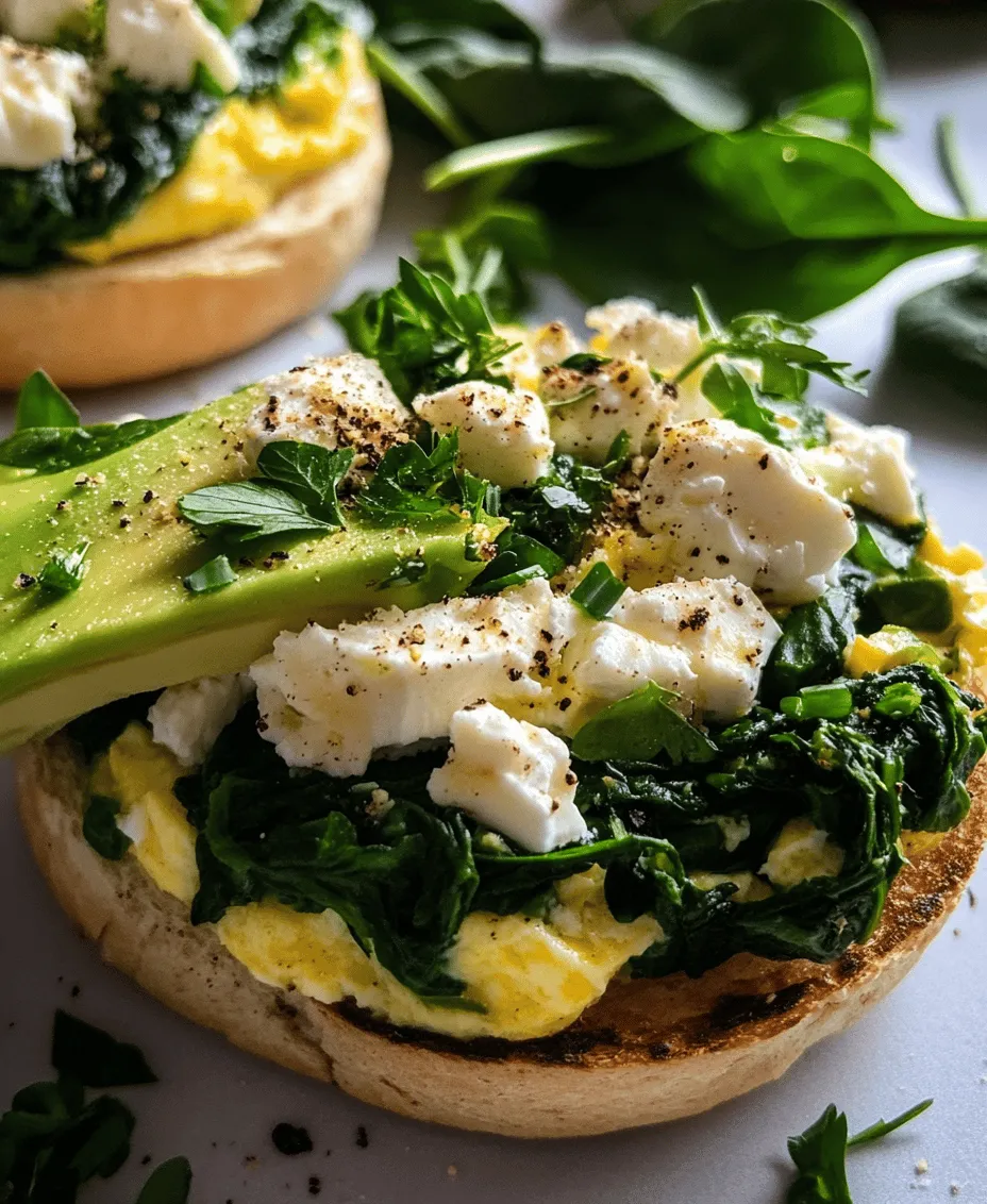 Begin your day with a delicious and nutritious breakfast by preparing Morning Greens & Feta Sandwiches. This recipe combines the wholesome goodness of eggs, spinach, and feta cheese, nestled between toasted whole grain English muffins. Ideal for busy mornings or meal prep, these sandwiches are not just easy to make but also packed with flavor and essential nutrients.