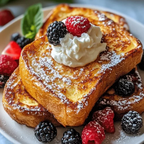 Imagine waking up to the tantalizing aroma of freshly baked French toast, perfectly caramelized and topped with a satisfying crunch. The Overnight Crème Brûlée French Toast is not just a breakfast; it’s an indulgent experience that transforms the familiar into the extraordinary. This recipe combines the traditional elements of French toast with the luxurious flavors of crème brûlée, creating a dish that is both creamy and crispy, rich and satisfying.