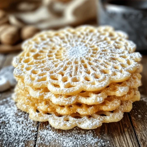 Pizzelle, a traditional Italian dessert, is a delightful combination of texture and flavor that has captivated dessert lovers around the world. These delicate, thin cookies are characterized by their intricate designs, often featuring beautiful lace-like patterns. Pizzelle not only serve as a delicious treat but also carry a rich historical significance, reflecting the deep-rooted culinary traditions of Italy. In many Italian families, the art of making pizzelle is passed down through generations, embodying the spirit of togetherness and the joy of sharing homemade treats.