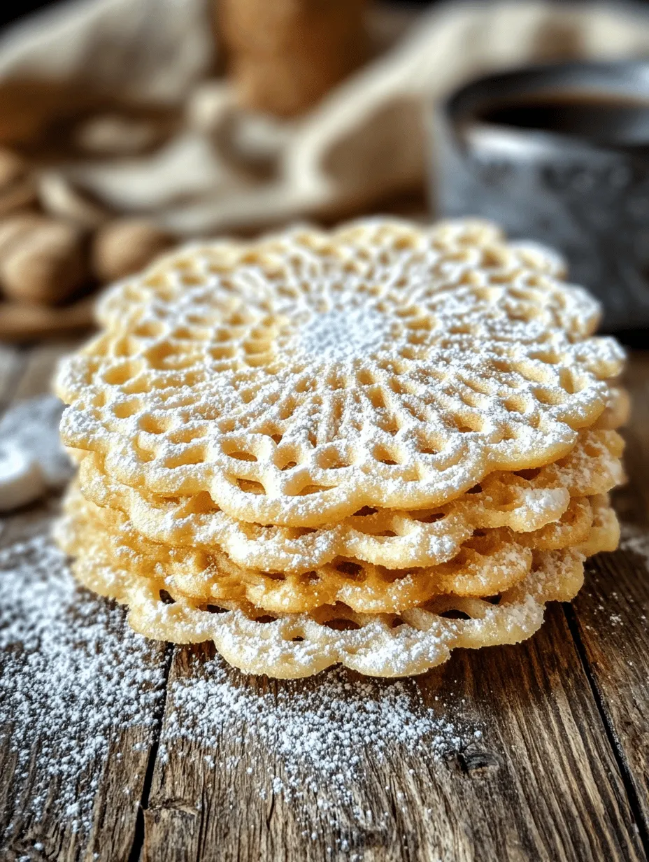 Pizzelle, a traditional Italian dessert, is a delightful combination of texture and flavor that has captivated dessert lovers around the world. These delicate, thin cookies are characterized by their intricate designs, often featuring beautiful lace-like patterns. Pizzelle not only serve as a delicious treat but also carry a rich historical significance, reflecting the deep-rooted culinary traditions of Italy. In many Italian families, the art of making pizzelle is passed down through generations, embodying the spirit of togetherness and the joy of sharing homemade treats.