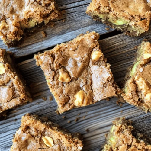 In recent years, the culinary world has embraced the innovative idea of incorporating vegetables into desserts. This trend not only adds a nutritional boost but also introduces a delightful twist to traditional sweets. One of the standout recipes in this category is Chewy Butterscotch Zucchini Blondies—an indulgent treat that satisfies your sweet tooth while cleverly sneaking in some veggies. Zucchini, often relegated to savory dishes, shines in this dessert, offering moisture, texture, and a hint of earthiness that beautifully balances the rich sweetness of butterscotch.