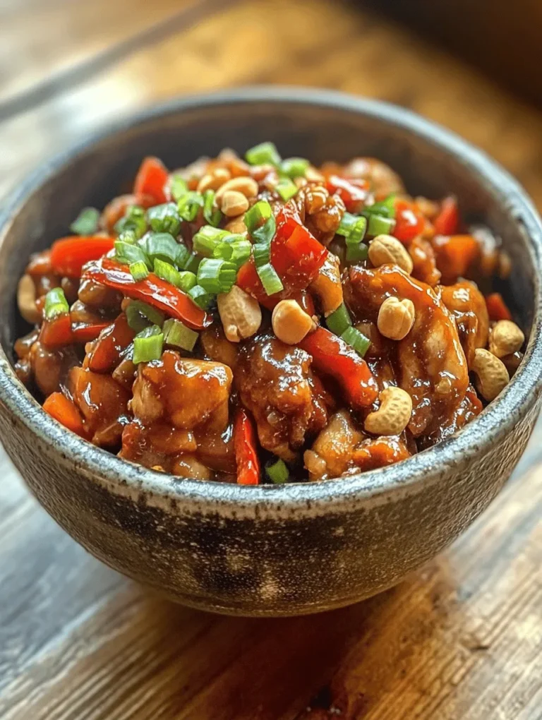 Originating from the Sichuan province of China, Kung Pao Chicken has a rich history that dates back to the Qing Dynasty. It is named after Ding Baozhen, a governor of Sichuan who held the title "Kung Pao," which translates to "Palace Guardian." The dish was originally prepared with diced chicken, peanuts, and vegetables, and was often enjoyed by the elite. Over the years, it has evolved and adapted, spreading beyond its origins to become a favorite in Chinese restaurants worldwide.
