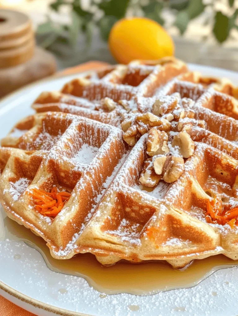 In the world of breakfast delights, waffles hold a special place, combining comfort and creativity in each bite. Their fluffy texture and ability to absorb toppings make them a favorite among both children and adults alike. If you're looking to elevate your morning routine with a nutritious twist, Whole Wheat Carrot Cake Waffles offer a delicious and wholesome option. These waffles are not just a treat for your taste buds; they are a healthy alternative to traditional waffles, packed with the goodness of whole wheat flour, fresh carrots, and the natural sweetness of applesauce and pineapple.