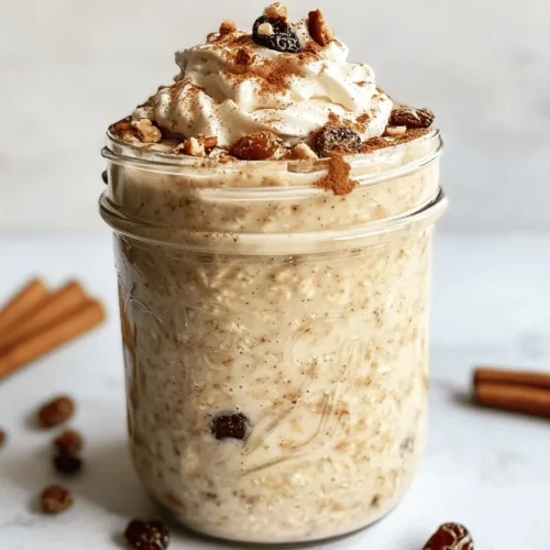 Overnight oats have taken the breakfast world by storm, providing a convenient and nutritious option for busy mornings. With their ease of preparation and versatility, they have quickly become a favorite for many health-conscious individuals seeking a quick meal solution. Among the various flavors and combinations available, Cinnamon Roll Overnight Oats stand out for their delightful taste reminiscent of warm cinnamon rolls, but with a healthy twist. This recipe captures the essence of a classic cinnamon roll while offering a nourishing start to your day.