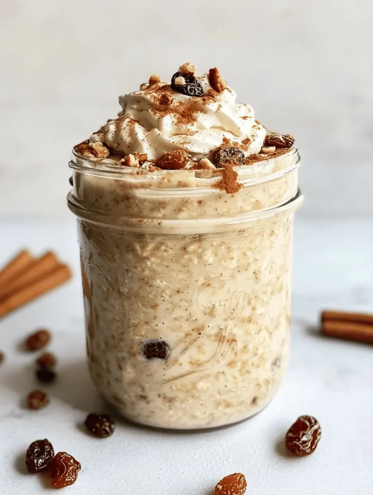 Overnight oats have taken the breakfast world by storm, providing a convenient and nutritious option for busy mornings. With their ease of preparation and versatility, they have quickly become a favorite for many health-conscious individuals seeking a quick meal solution. Among the various flavors and combinations available, Cinnamon Roll Overnight Oats stand out for their delightful taste reminiscent of warm cinnamon rolls, but with a healthy twist. This recipe captures the essence of a classic cinnamon roll while offering a nourishing start to your day.