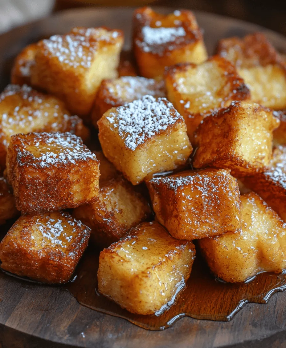 Crafting Cinnamon French Toast Bites begins with selecting the right ingredients. Each component plays a crucial role in delivering the flavor and texture that make this dish so irresistible. Let's explore the key ingredients that form the backbone of this delightful breakfast treat.