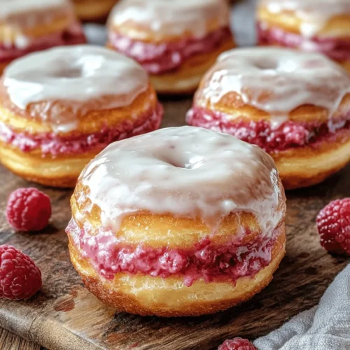 Indulging in a sweet treat can elevate any day, and what better way to satisfy your cravings than with homemade brioche donuts filled with a luscious raspberry cheesecake filling? This delightful recipe combines the rich, buttery flavor of brioche with the tart sweetness of raspberries, creating a dessert that is both comforting and extravagant. The fluffy texture of brioche, paired with a creamy filling, offers a gourmet experience that is often only found in high-end pastry shops.