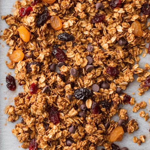 Welcome to the world of homemade deliciousness with our Crunchy Delight Peanut Butter Granola. This recipe is not just a treat for the taste buds; it’s a wholesome, nutritious option that can elevate your breakfast or snack time. Granola has long been a beloved staple in many households, but making it at home brings unparalleled freshness and flexibility. With each crunchy bite of this peanut butter granola, you’ll enjoy a symphony of flavors and textures that store-bought versions often lack.