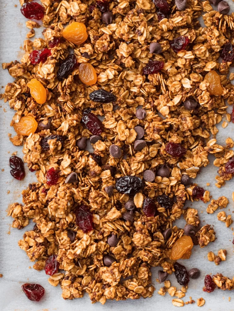 Welcome to the world of homemade deliciousness with our Crunchy Delight Peanut Butter Granola. This recipe is not just a treat for the taste buds; it’s a wholesome, nutritious option that can elevate your breakfast or snack time. Granola has long been a beloved staple in many households, but making it at home brings unparalleled freshness and flexibility. With each crunchy bite of this peanut butter granola, you’ll enjoy a symphony of flavors and textures that store-bought versions often lack.