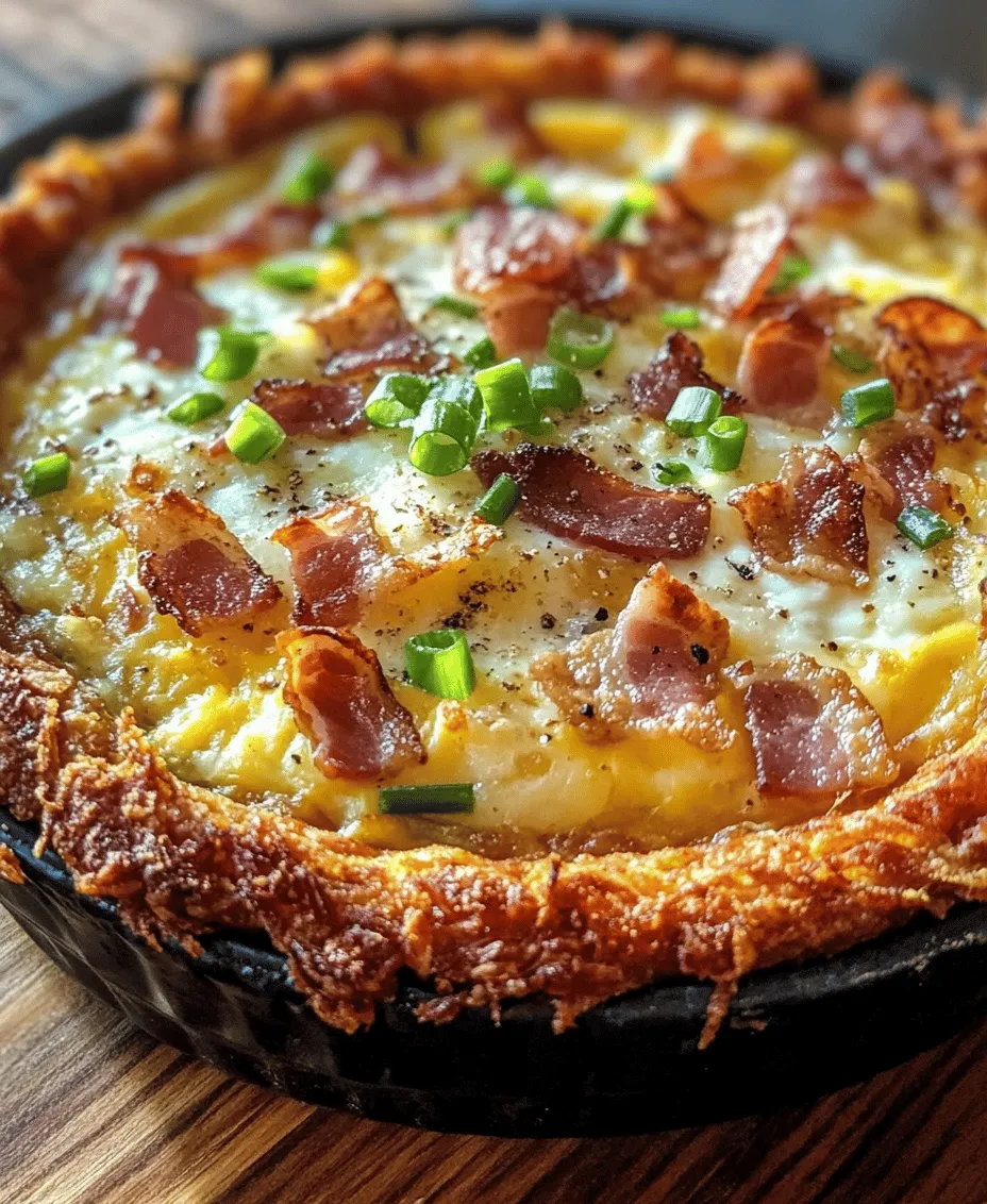 Discover the delightful fusion of crispy hash browns and savory quiche in this Hash Brown Crust Quiche Lorraine recipe. Perfect for brunch, breakfast, or a light dinner, this dish not only satisfies your taste buds but also provides a unique twist that sets it apart from traditional quiches. Imagine the satisfying crunch of golden-brown hash browns enveloping a rich and creamy filling of eggs, cheese, and savory bacon. This innovative recipe is sure to impress your family and friends, showcasing the best of comfort food while adding a touch of sophistication to your dining table.