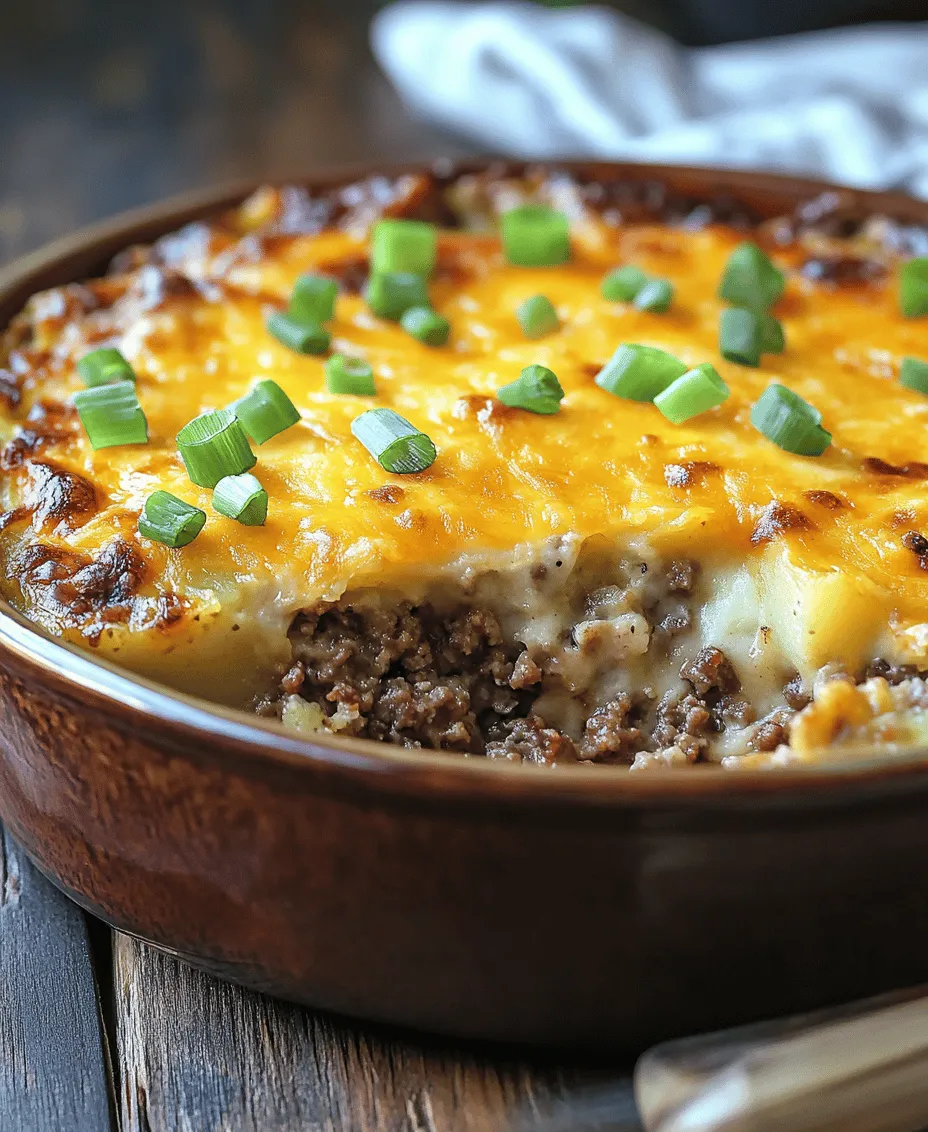 In the realm of comfort food, few dishes evoke feelings of warmth and nostalgia quite like casseroles. These hearty, baked meals are not only satisfying but also remind us of family gatherings and home-cooked dinners. Among the vast array of casserole options, the Heavenly Hamburger Potato Casserole stands out as a quintessential choice, combining the robust flavors of ground beef, creamy potatoes, and gooey cheese into one delightful dish. This recipe is perfect for families seeking a quick yet fulfilling meal, making it an ideal candidate for busy weeknight dinners.