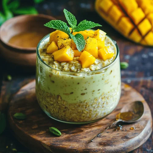 In recent years, overnight oats have surged in popularity as a convenient and nutritious breakfast option. These no-cook oats are soaked overnight in liquid, allowing them to absorb flavors and soften to a creamy consistency. With minimal preparation, overnight oats can be customized in countless ways, making them a versatile choice for busy mornings. Among the many delightful variations, Mango Lassi Overnight Oats stand out as a tropical twist that combines the nutritious benefits of oats with the rich, creamy flavor of mango lassi.