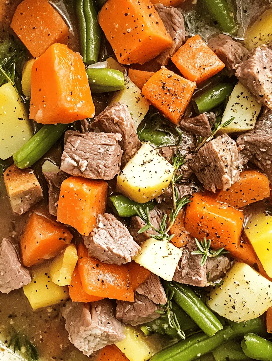 There’s something undeniably comforting about a steaming bowl of beef stew, especially on chilly evenings or rainy days. This classic dish has been a beloved staple in homes for generations, revered for its ability to warm both body and soul. The rich flavors, tender meat, and hearty vegetables come together to create a meal that feels like a warm hug, making it the ultimate comfort food. Whether you’re gathering with family for a cozy dinner or looking for a nourishing meal prep option that can be enjoyed throughout the week, this Hearty & Comforting Slow Cooker Beef Stew is the perfect choice.