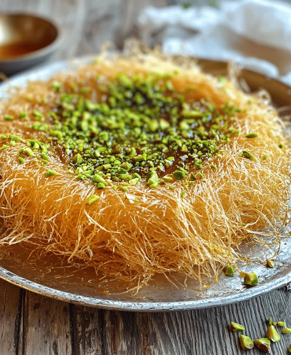 Kunafa is a beloved dessert that has captivated the hearts and taste buds of people across the Middle East and beyond. This sweet treat, made primarily from thin noodle-like pastry called kataifi, is known for its rich flavors and textures. Traditionally, Kunafa is enjoyed during special occasions, especially during Ramadan, weddings, and family gatherings, where it serves not just as a dessert but as a symbol of hospitality and celebration.