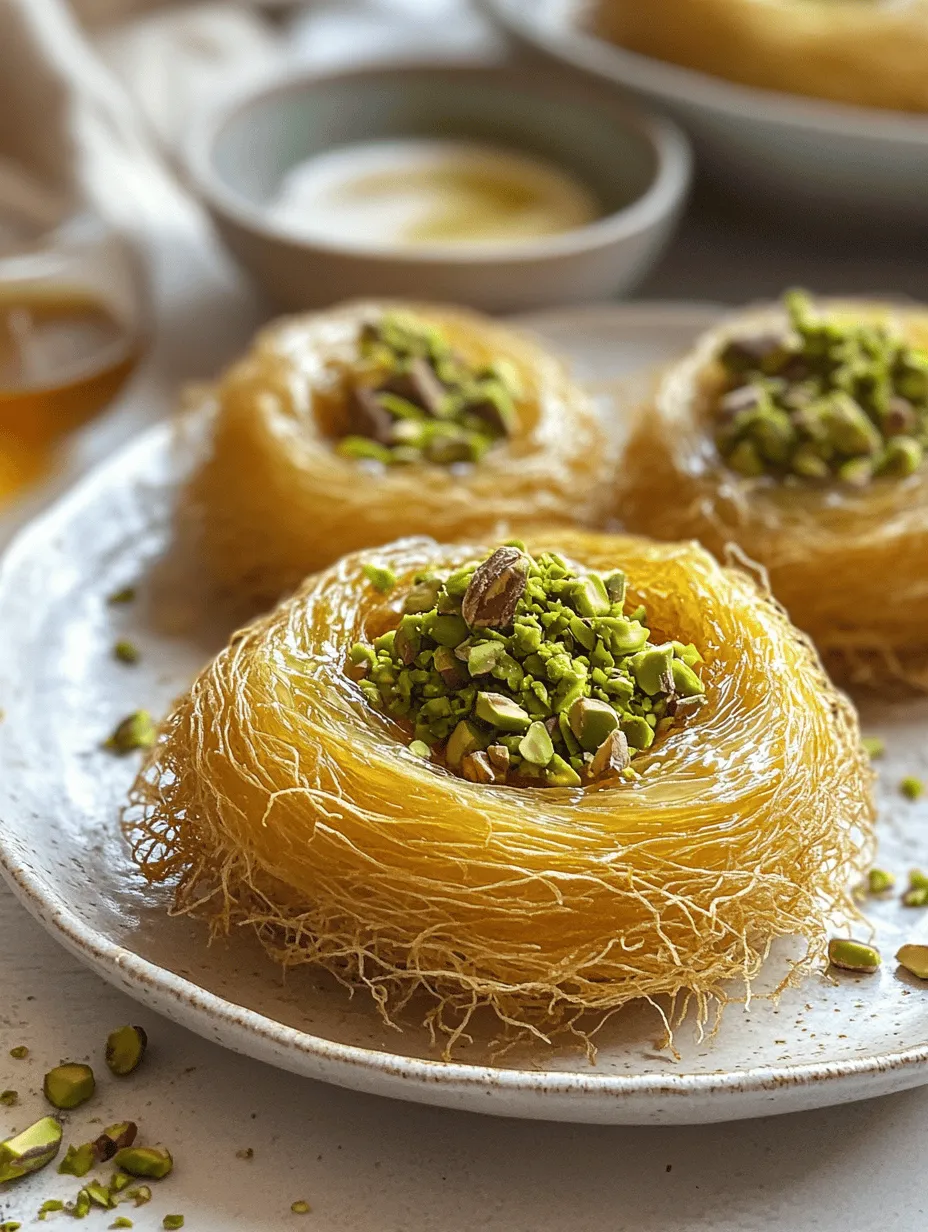 Kunafa is a beloved dessert that has captivated the hearts and taste buds of people across the Middle East and beyond. This sweet treat, made primarily from thin noodle-like pastry called kataifi, is known for its rich flavors and textures. Traditionally, Kunafa is enjoyed during special occasions, especially during Ramadan, weddings, and family gatherings, where it serves not just as a dessert but as a symbol of hospitality and celebration.