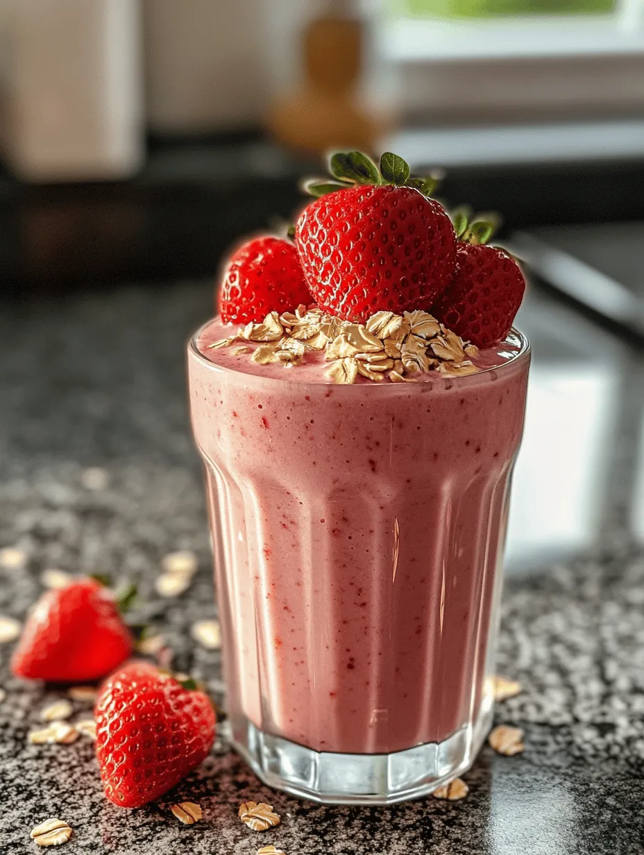 To truly appreciate the Nutritious Strawberry Oatmeal Smoothie, it’s essential to understand the nutritional value of each ingredient and how they contribute to your health.