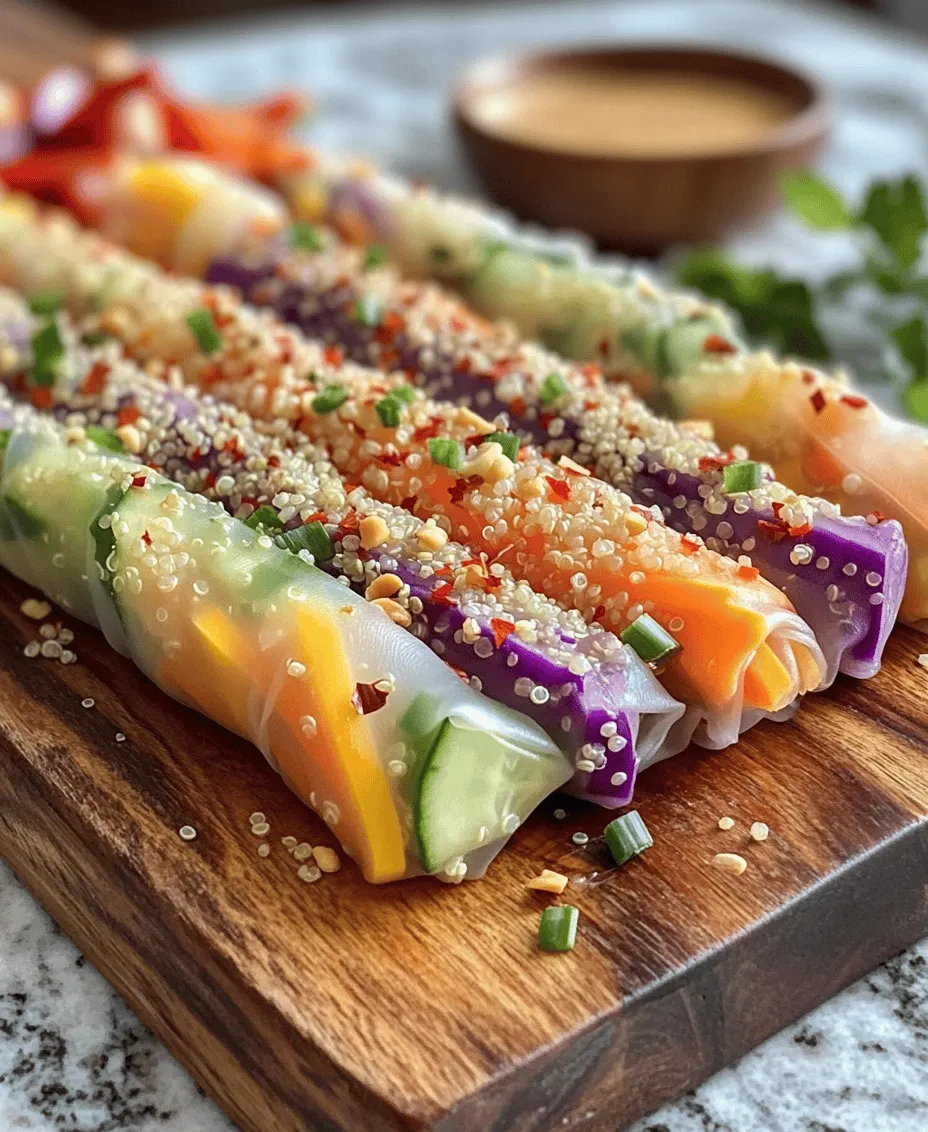 To create the Hearty Veggie Rolls with Peanut Sauce, you will need a few key ingredients that come together to create a colorful and nutritious meal. Here’s what you will need: