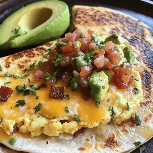 Quesadillas are a beloved dish that has captured the hearts and taste buds of food lovers around the world, particularly in Mexican cuisine. These delectable creations are not only versatile but also incredibly comforting, making them a go-to option for breakfast, brunch, or even a quick dinner. The Sizzling Egg, Bacon, and Avocado Quesadilla takes this classic favorite and elevates it to new heights by combining the rich flavors of eggs, the savory crunch of bacon, and the creamy goodness of avocado. This tantalizing combination results in a meal that is not only delicious but also balanced in flavors and textures.