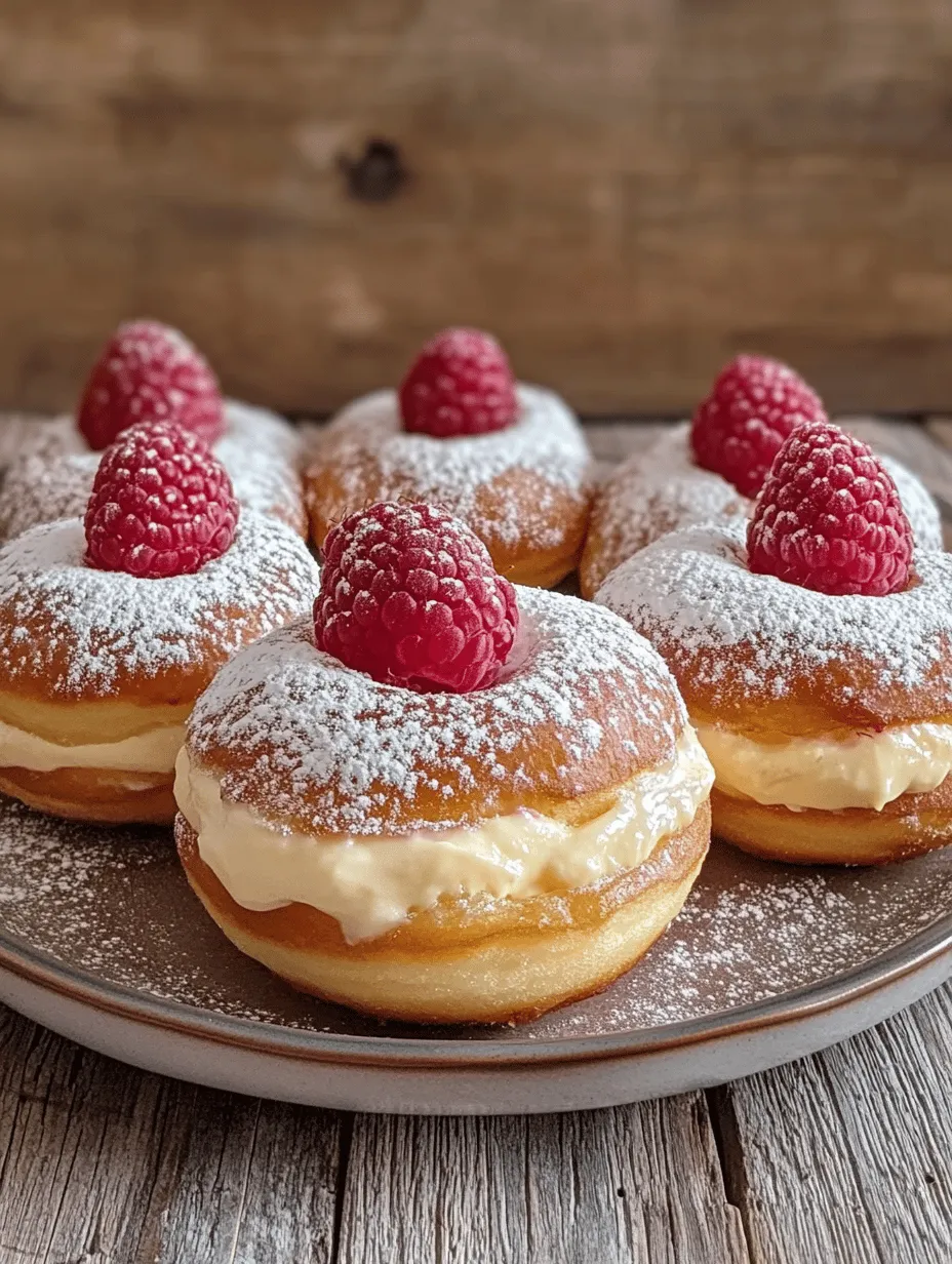 Indulgent, fluffy, and delightfully rich, brioche donuts are a true treat for anyone with a sweet tooth. These delectable pastries are not just your average fried dough; they boast a unique texture that is both light and airy while remaining decadently satisfying. The secret lies in the brioche dough, which is made with an abundance of butter and eggs, giving these donuts their signature richness and flavor. Today, we’re taking these delightful donuts to the next level by introducing a luscious raspberry cheesecake filling that perfectly balances sweetness and tartness.