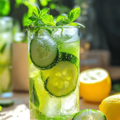 Cucumbers are the backbone of this refreshing drink, bringing a light, crisp flavor that complements the tartness of lemons. These green vegetables are not just hydrating; they are also low in calories, making them an excellent option for those looking to maintain a healthy lifestyle. One medium cucumber contains about 16 calories, along with essential vitamins and minerals. The high water content in cucumbers helps keep you hydrated, which is particularly beneficial during hot summer days.