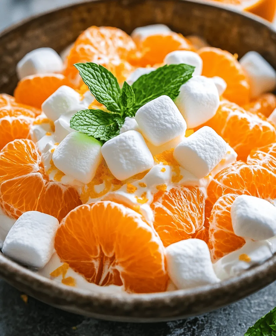 Fruit salads have long been a staple in various cuisines, celebrated for their vibrant colors, refreshing flavors, and health benefits. From summer barbecues to holiday gatherings, fruit salads offer a versatile dish that appeals to all ages. Among the myriad of fruit salad options, the Orange Dreamsicle Salad stands out as a particularly delightful concoction that transports many back to their childhood. This nostalgic dish blends the sweet and tangy flavors of fresh oranges with creamy and indulgent elements, creating a symphony of taste and texture that is simply irresistible.