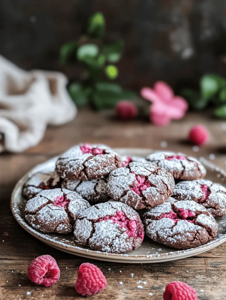 If you’re on the hunt for a cookie that perfectly balances rich chocolate and vibrant fruit, look no further than Raspberry Cocoa Crinkles Delight. These delightful cookies are a unique treat, combining the deep, indulgent flavor of cocoa with the tartness of fresh raspberries. Each bite delivers a euphoric blend of sweetness and tang, making them a truly irresistible dessert option.